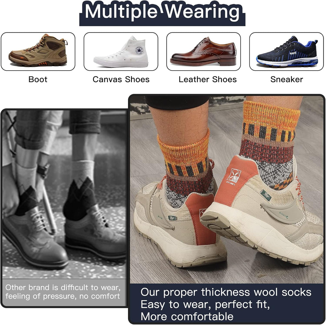 Comfortable Men’s Thermal Socks (5 Pairs) - Kevin-Multicoloured 1-State of Style