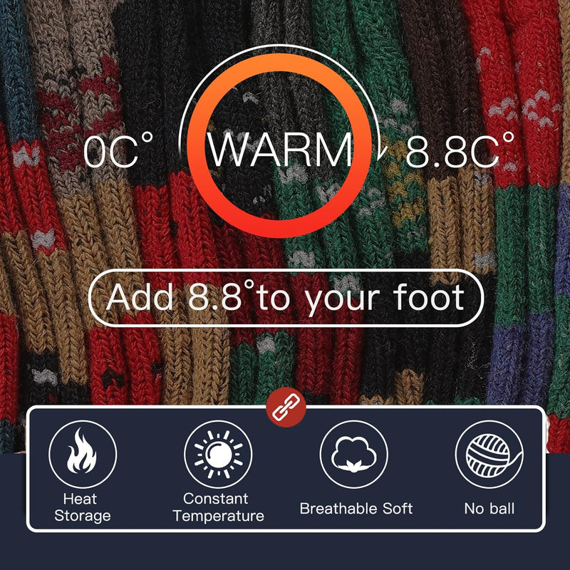 Comfortable Men’s Thermal Socks (5 Pairs) - Kevin-Multicoloured 1-State of Style