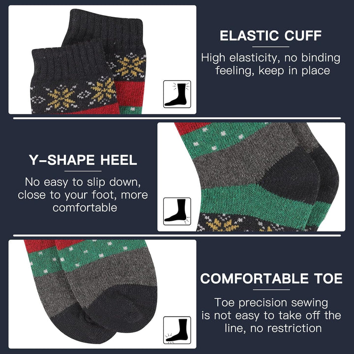 Comfortable Men’s Thermal Socks (5 Pairs) - Kevin-Multicoloured 1-State of Style