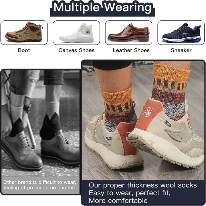 Comfortable Men’s Thermal Socks (5 Pairs) - Kevin-Multicoloured 1-State of Style