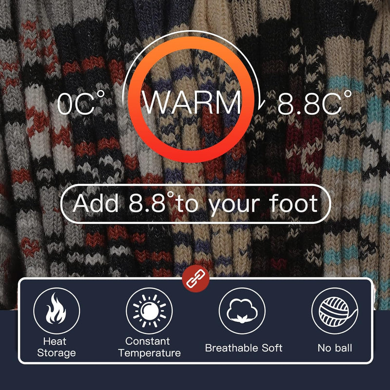 Comfortable Men’s Thermal Socks (5 Pairs) - Kevin-Multicoloured 1-State of Style
