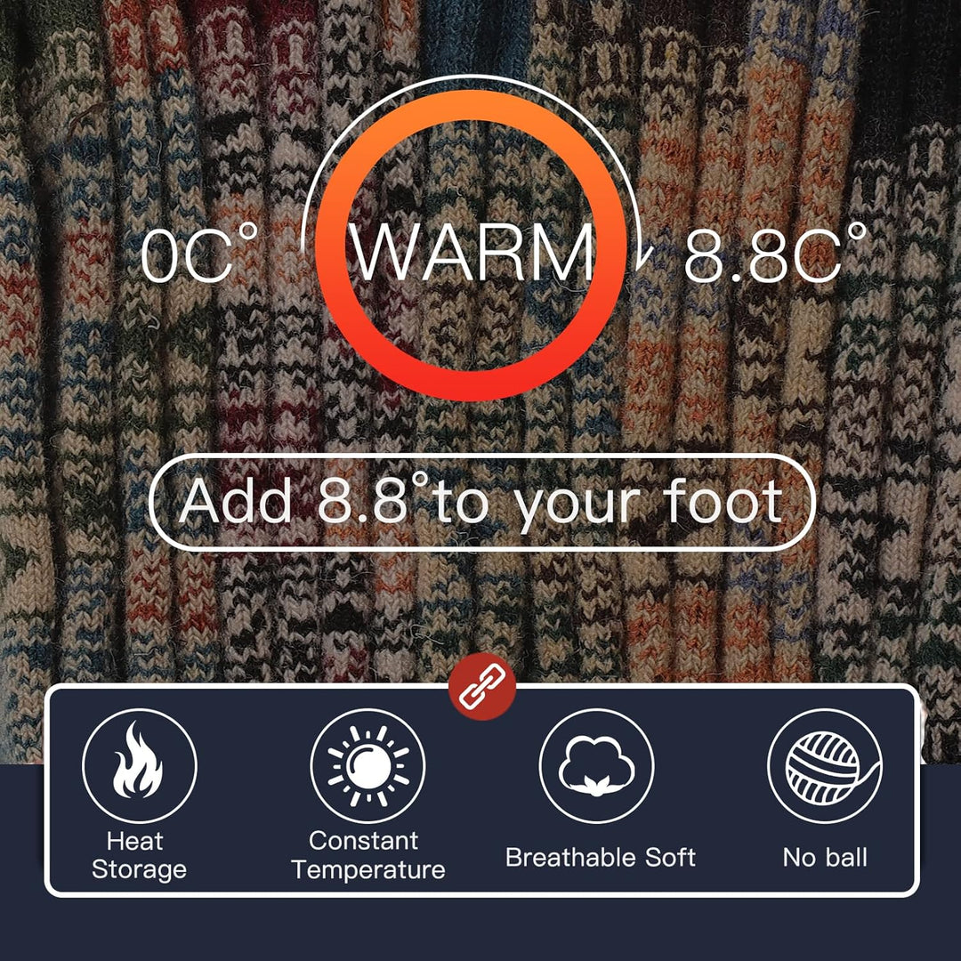 Comfortable Men’s Thermal Socks (5 Pairs) - Kevin-Multicoloured 1-State of Style