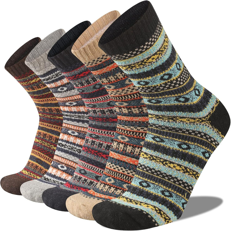 Comfortable Men’s Thermal Socks (5 Pairs) - Kevin-Multicoloured 1-State of Style