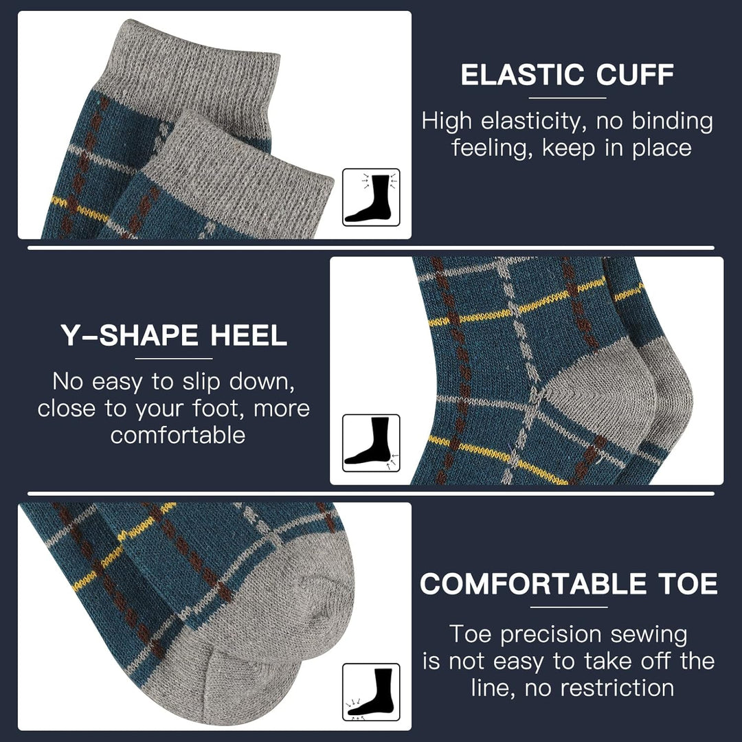 Comfortable Men's Thermal Socks (5 Pairs) - Kevin-Multicoloured 1-State of Style