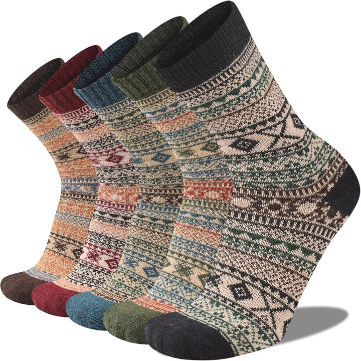 Comfortable Men’s Thermal Socks (5 Pairs) - Kevin-Multicoloured 2-State of Style
