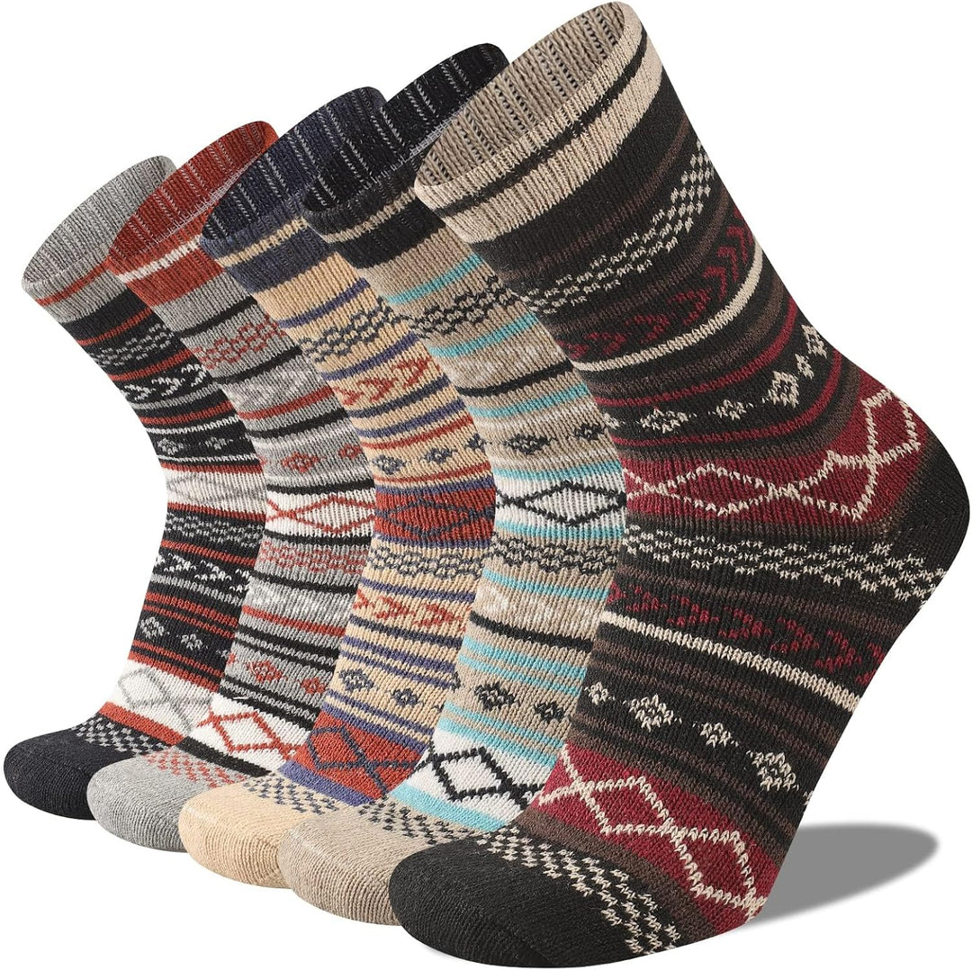 Comfortable Men’s Thermal Socks (5 Pairs) - Kevin-Multicoloured 3-State of Style