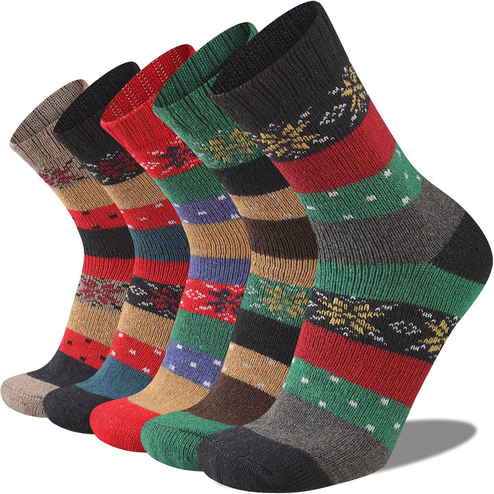 Comfortable Men's Thermal Socks (5 Pairs) - Kevin-Multicoloured 4-State of Style