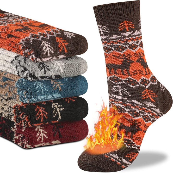 Comfortable Men’s Thermal Socks (5 Pairs) - Kevin-Multicoloured 7-State of Style