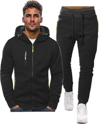 Comfortable Men's Tracksuit - Jamie-Black-S-State of Style