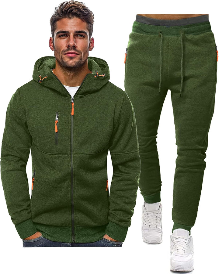 Comfortable Men's Tracksuit - Jamie-Green-S-State of Style