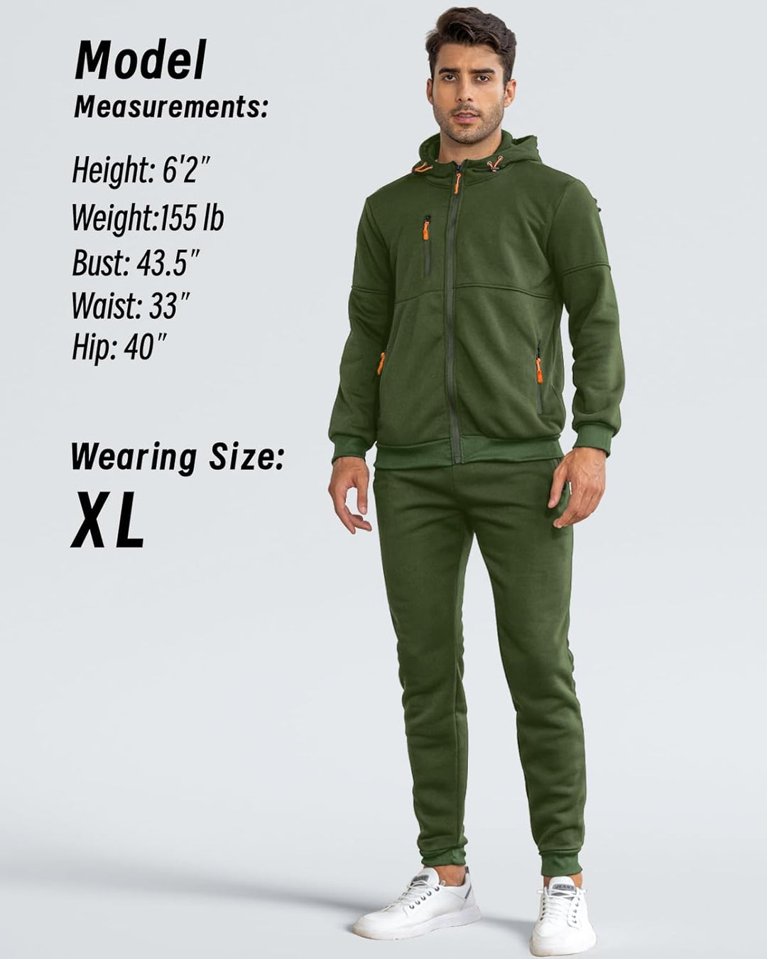 Comfortable Men's Tracksuit - Jamie-Green-S-State of Style