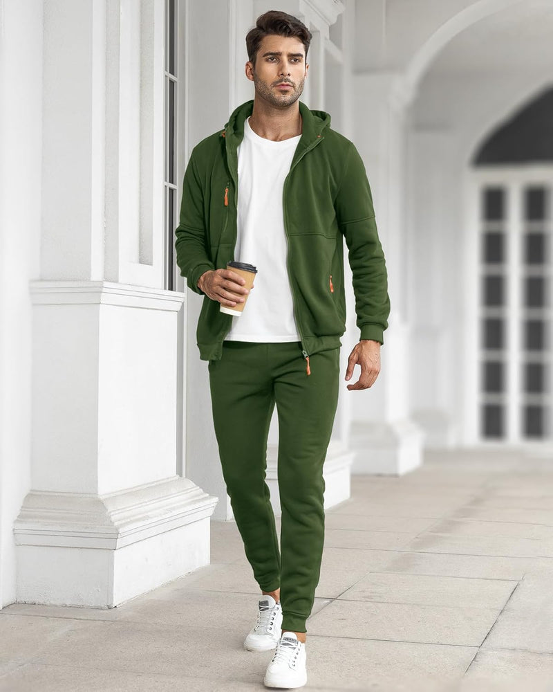 Comfortable Men's Tracksuit - Jamie-Green-S-State of Style