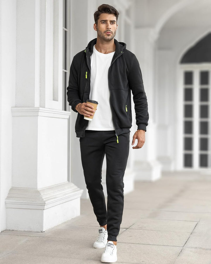 Comfortable Men's Tracksuit - Jamie-Green-S-State of Style