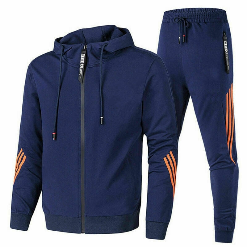 Comfortable Men's Tracksuit - Milan-Blue-S-State of Style
