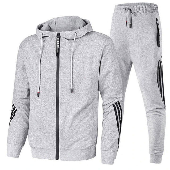 Comfortable Men's Tracksuit - Milan-Grey-S-State of Style