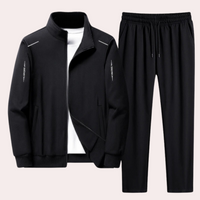 Comfortable Men's Tracksuit - Owen-Black-M-State of Style