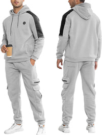 Comfortable Men's Tracksuit with Hoodie - Jason-Beige-S-State of Style