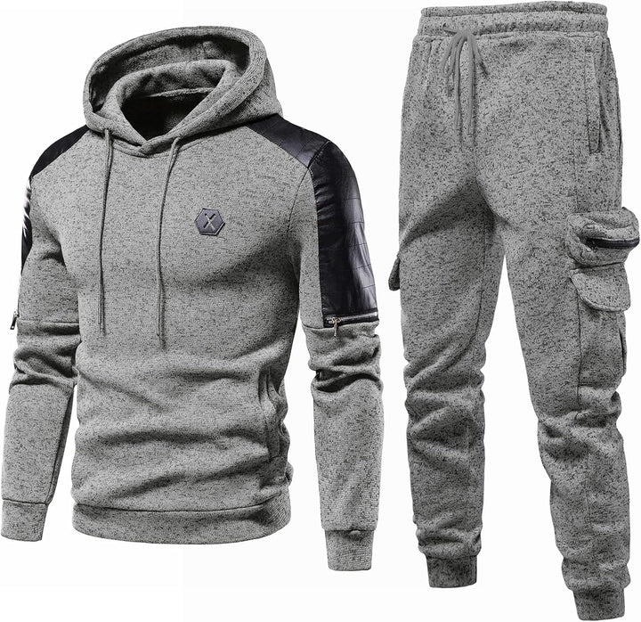 Comfortable Men's Tracksuit with Hoodie - Jason-Beige-S-State of Style