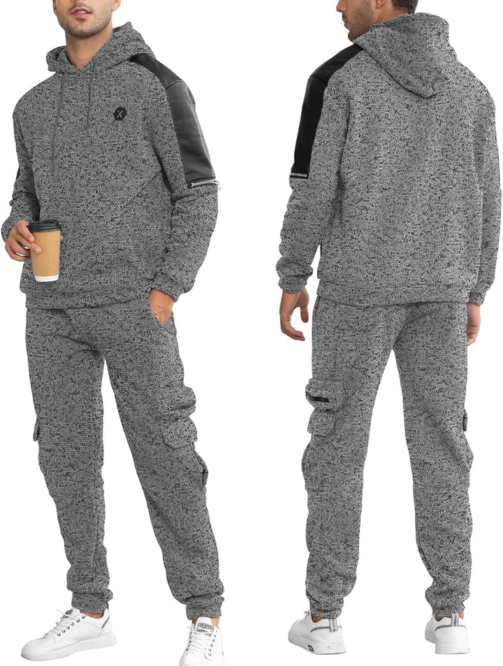 Comfortable Men's Tracksuit with Hoodie - Jason-Beige-S-State of Style