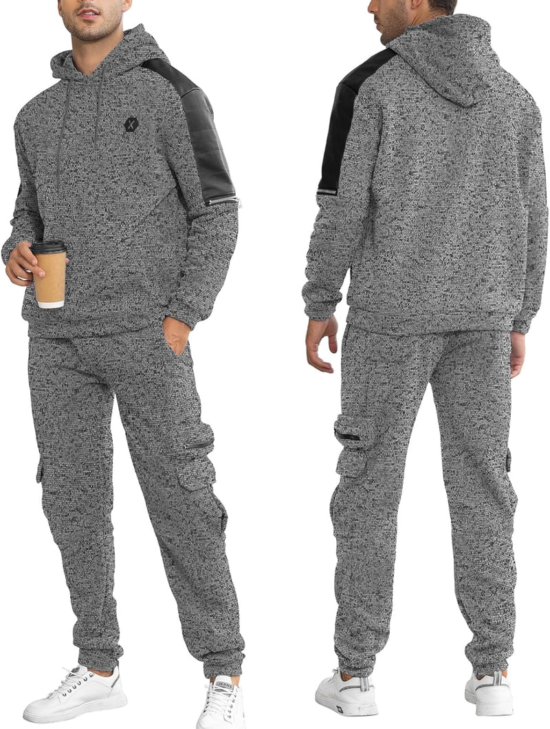 Comfortable Men's Tracksuit with Hoodie - Jason-Beige-S-State of Style