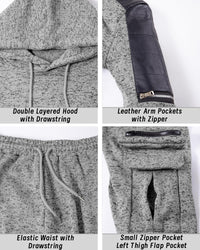 Comfortable Men's Tracksuit with Hoodie - Jason-Beige-S-State of Style