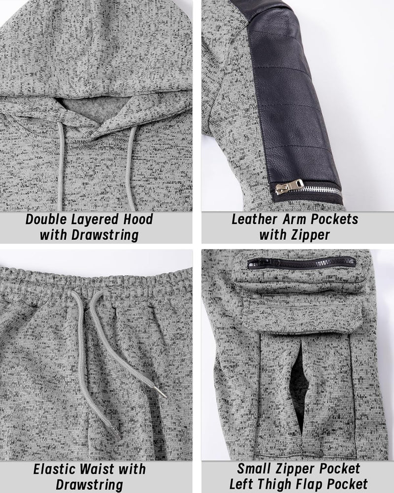 Comfortable Men's Tracksuit with Hoodie - Jason-Beige-S-State of Style