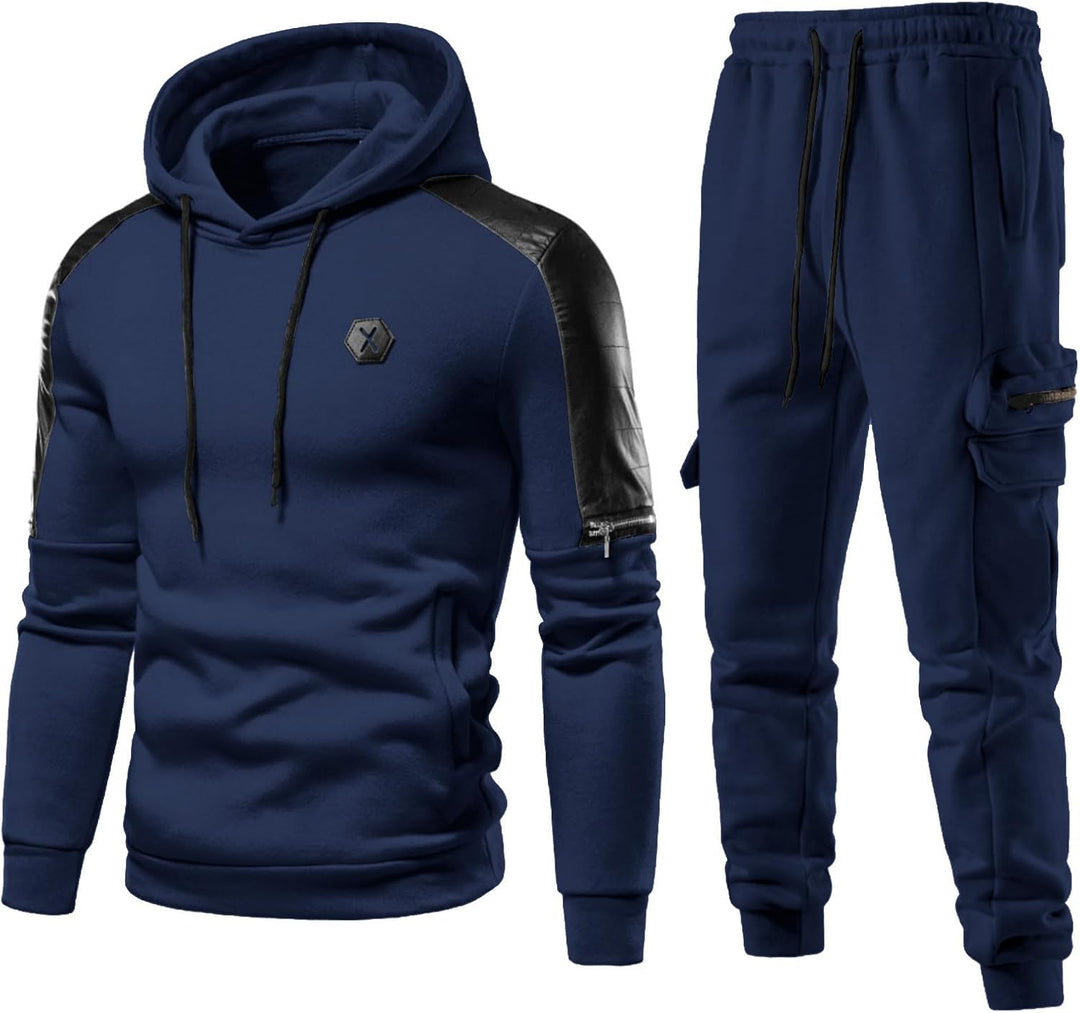 Comfortable Men's Tracksuit with Hoodie - Jason-Beige-S-State of Style