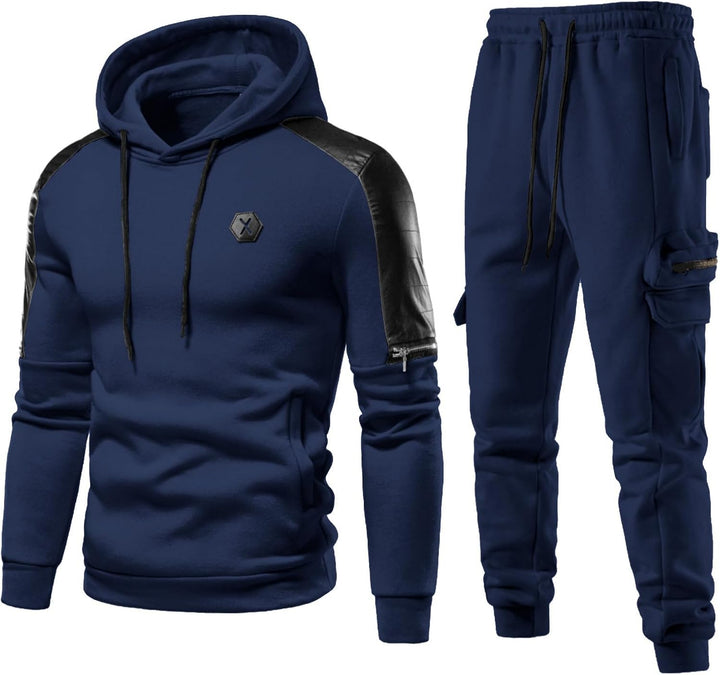 Comfortable Men's Tracksuit with Hoodie - Jason-Beige-S-State of Style