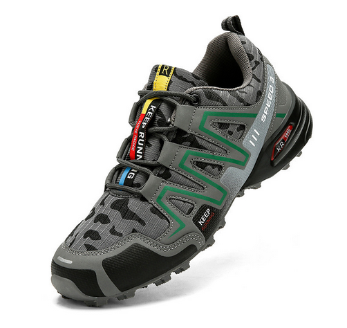 Comfortable Men's Walking Shoes - Maxim-Blue/Green-6.5-State of Style