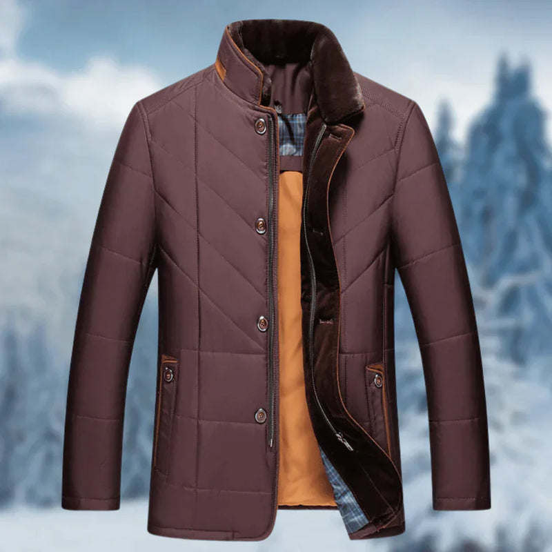 Comfortable Men's Winter Coat - Victor-Red-S-State of Style