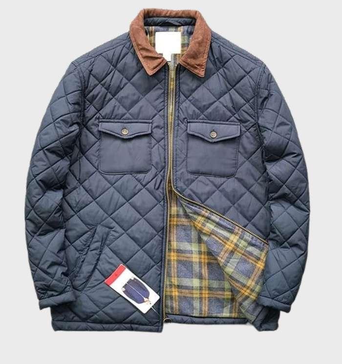 Comfortable Men’s Winter Jacket – Liam-Dark Blue-M-State of Style