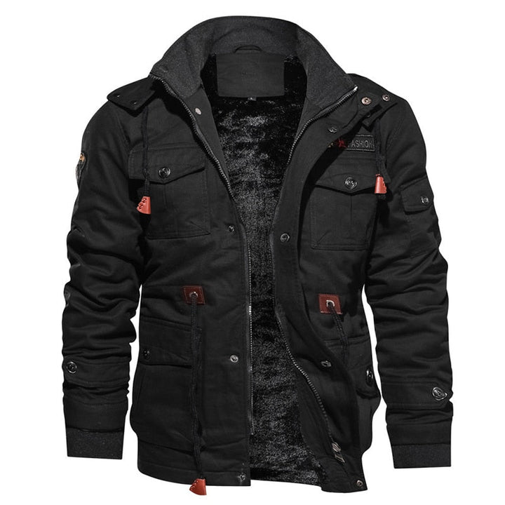 Comfortable Men's Winter Jacket – Logan-Black-S-State of Style