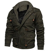 Comfortable Men's Winter Jacket – Logan-Olive green-S-State of Style