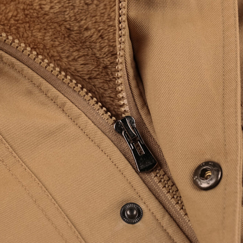 Comfortable Men's Winter Jacket - StormChaser-Black-M-State of Style