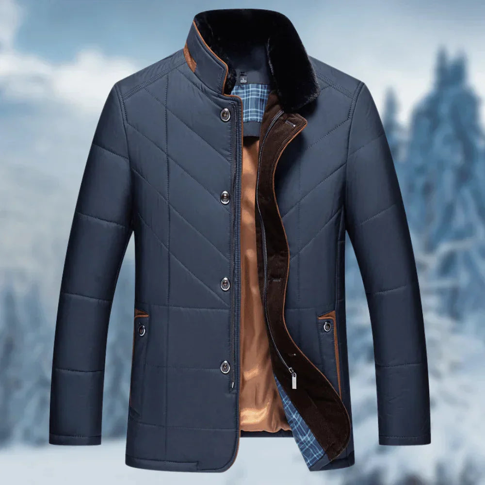 Comfortable Men’s Winter Jacket - Victor-Blue-S-State of Style
