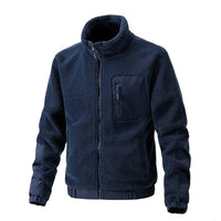 Comfortable Men's Wool Coat - Thomas-Blue-M-State of Style