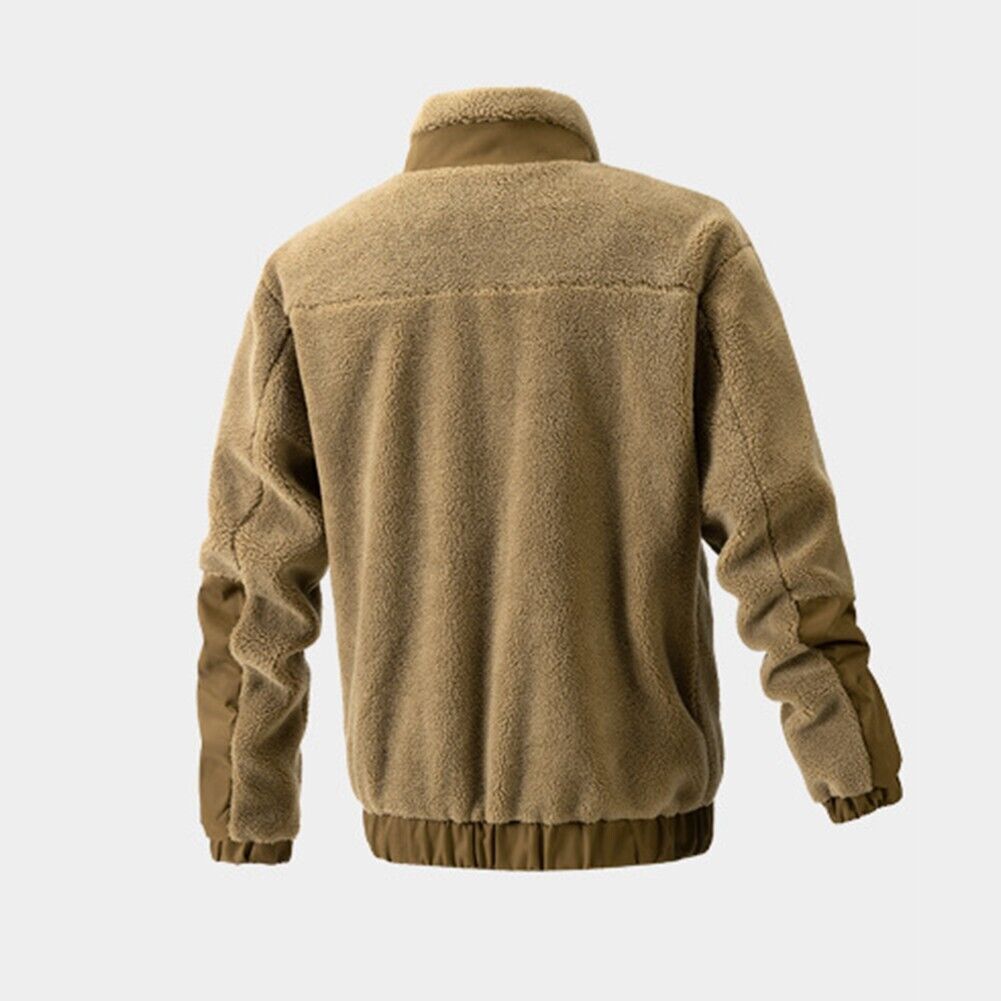 Comfortable Men's Wool Coat - Thomas-Khaki-M-State of Style