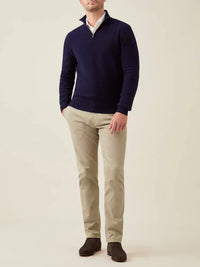 Comfortable Men's Zip-up Sweater - Lucas-Black-S-State of Style