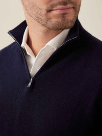 Comfortable Men's Zip-up Sweater - Lucas-Black-S-State of Style