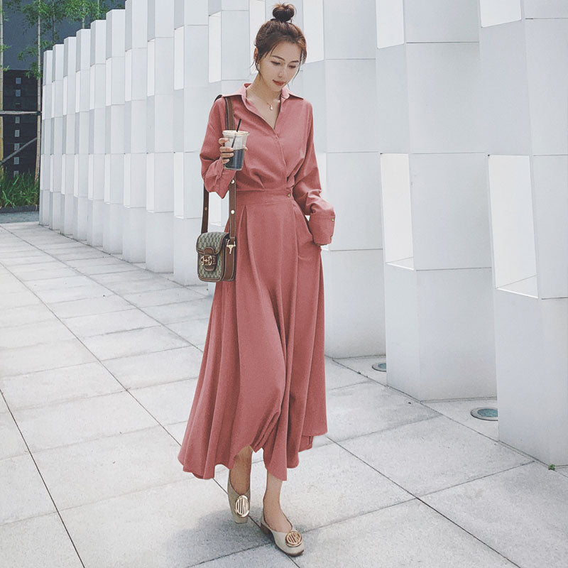 Comfortable Mini Dress For Women-Pink-S-State of Style