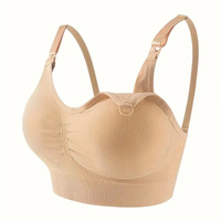 Comfortable Nursing Bra (Set of 3) – NurtureFit-Black Beige Pink-M-State of Style