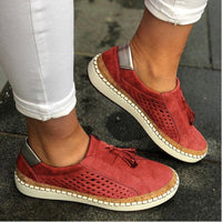Comfortable Orthopaedic Ladies Summer Shoes - Livia-Red-4.5-State of Style