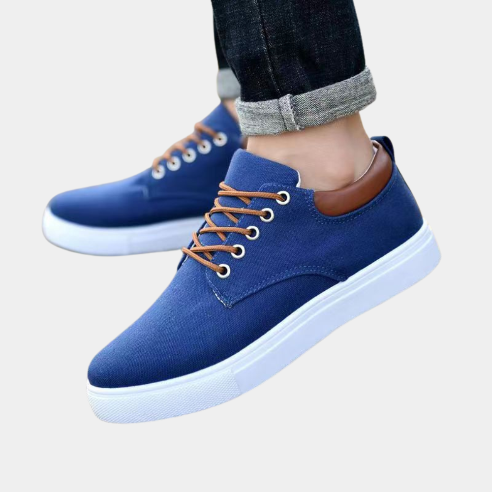 Comfortable orthopaedic men's shoes with support function for everyday use – Leon-Blue-6-State of Style