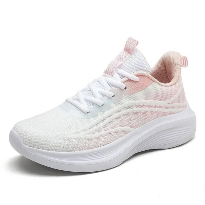 Comfortable Orthopaedic Sneakers - AeroStride-2.5-White-Pink-State of Style