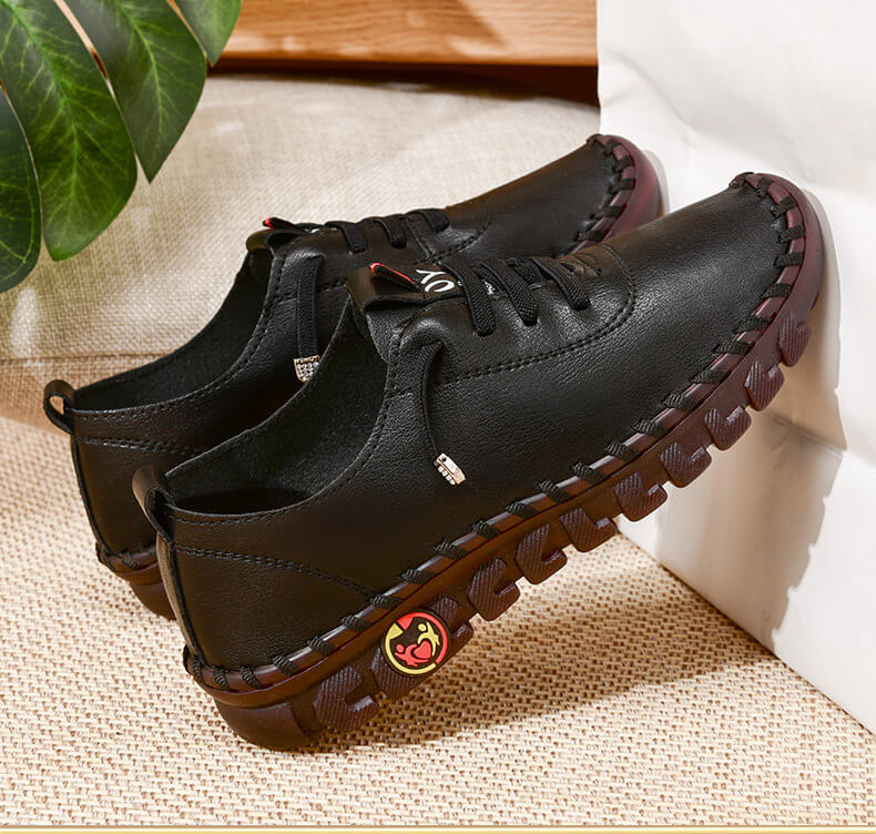 Comfortable Orthopaedic Women's Slip-ons - Elena-Black-3-State of Style