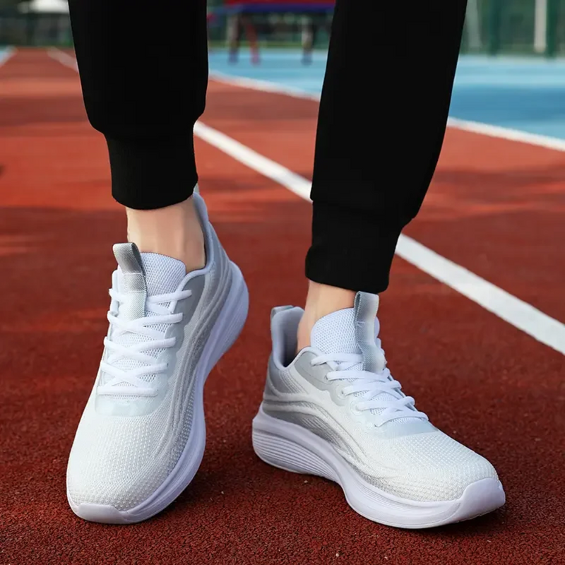 Comfortable Orthopedic Sneakers - AeroStride-4.5 (Women)-White-Grey-State of Style