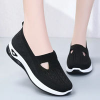 Comfortable orthopedic summer shoes with cushioning – Tessa-Black-3.5-State of Style