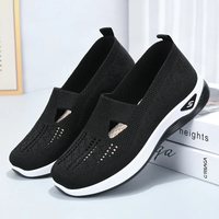 Comfortable orthopedic summer shoes with cushioning – Tessa-Black-3.5-State of Style
