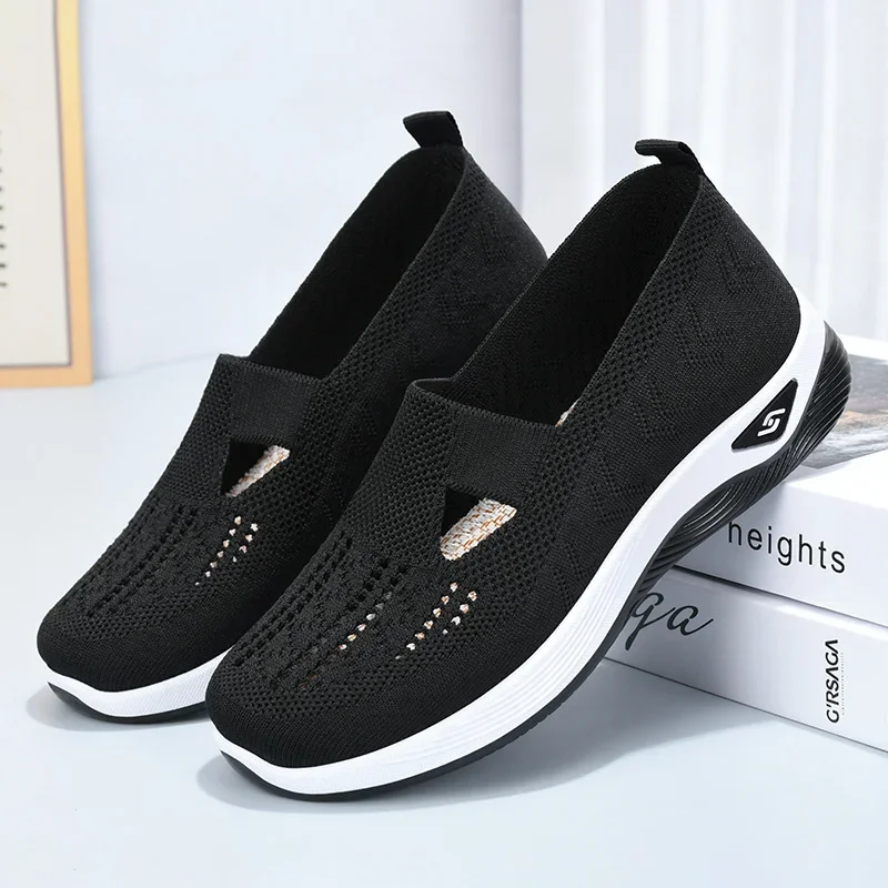 Comfortable orthopedic summer shoes with cushioning – Tessa-Black-3.5-State of Style