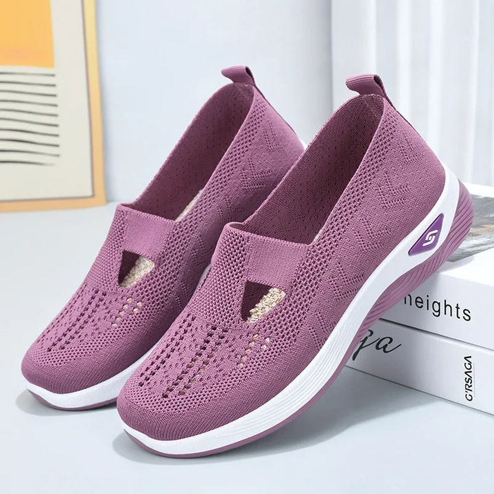 Comfortable orthopedic summer shoes with cushioning – Tessa-Black-3.5-State of Style